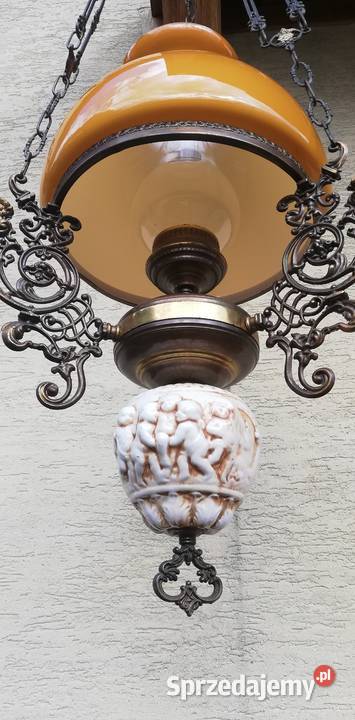 Lampa wisząca stylowa naftowa retro zabytkowa Garwolin