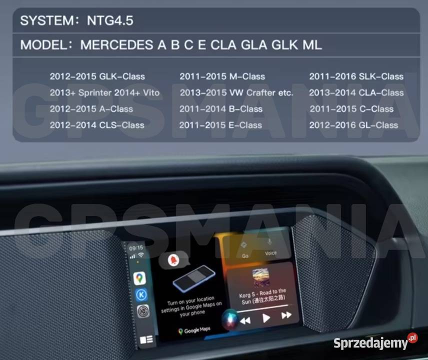 Mercedes Android Auto CarPlay NTG 45 Becker A C sprzedam