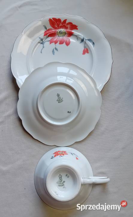 Zestaw śniadaniowy art deco Seltmann Weiden Koźminek