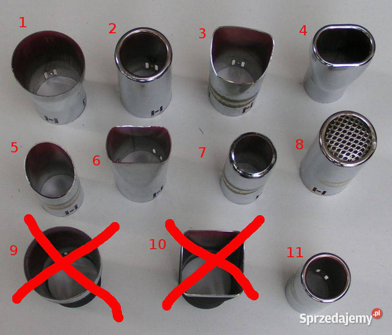 KOŃCÓWKA ozdobna WYGIĘTA 50mm i inne