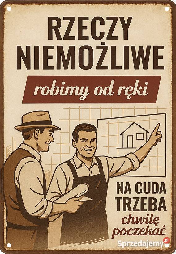 Tabliczki Retro Różne wzory Piotrków Trybunalski