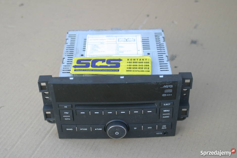CHEVROLET CAPTIVA RADIO CD MP3 AGC7112RC Układ elektryczny Bieleń sprzedam