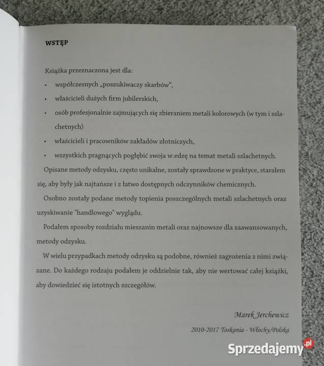 Odzysk metali szlachetnych Marek Jerchewicz