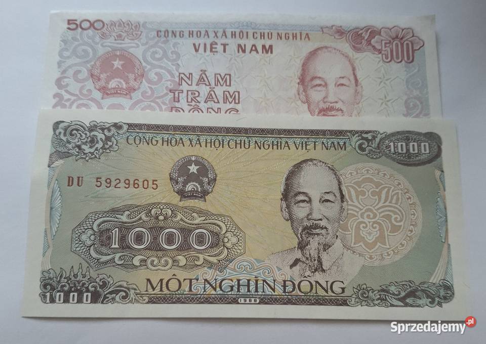 VIETNAM 2 BANKNOTYCALE ŁADNE mazowieckie Legionowo