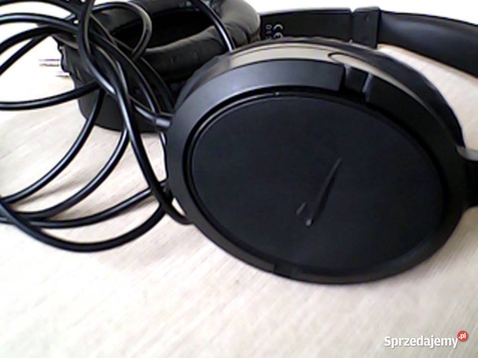 Słuchawki nauszne przewodowe lekkie z 2 wtykami Warszawa