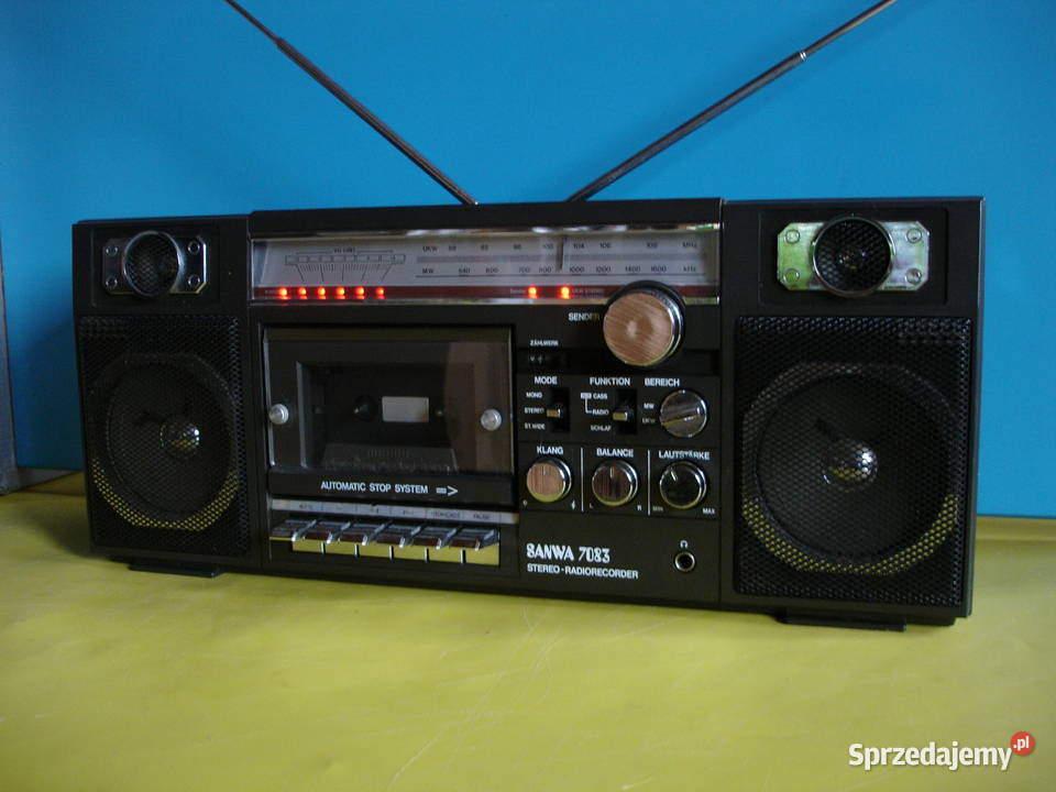 Radiomagnetofon SANWA 7083 Radioodtwarzacze lubuskie Zielona Góra