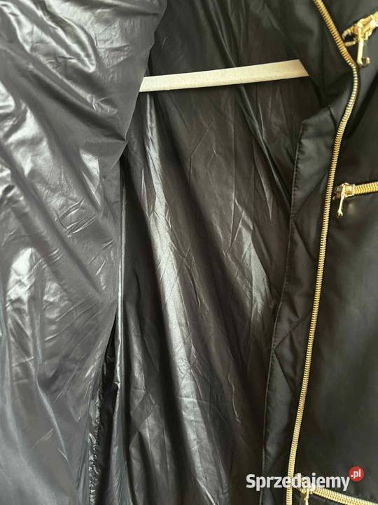 Moschino puchówka damska czarna zamki w kolorze czarny Szczecin