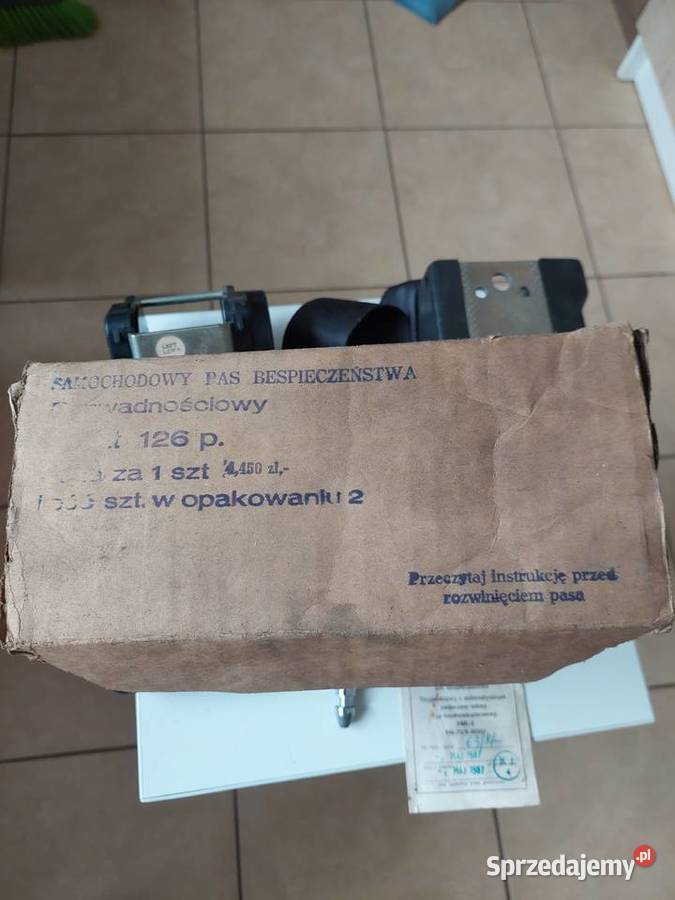 Nowy pas bezwładnościowy fiat 126p śląskie Mysłowice sprzedam