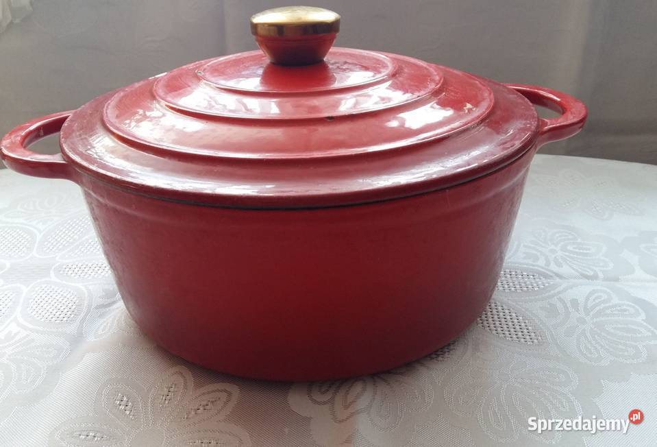 Garnek żeliwny emaliowany średnica 22seria Łódź