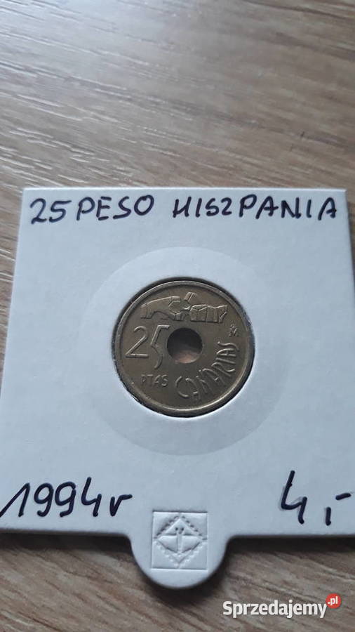 25 Peset Hiszpania 1994 r Konin
