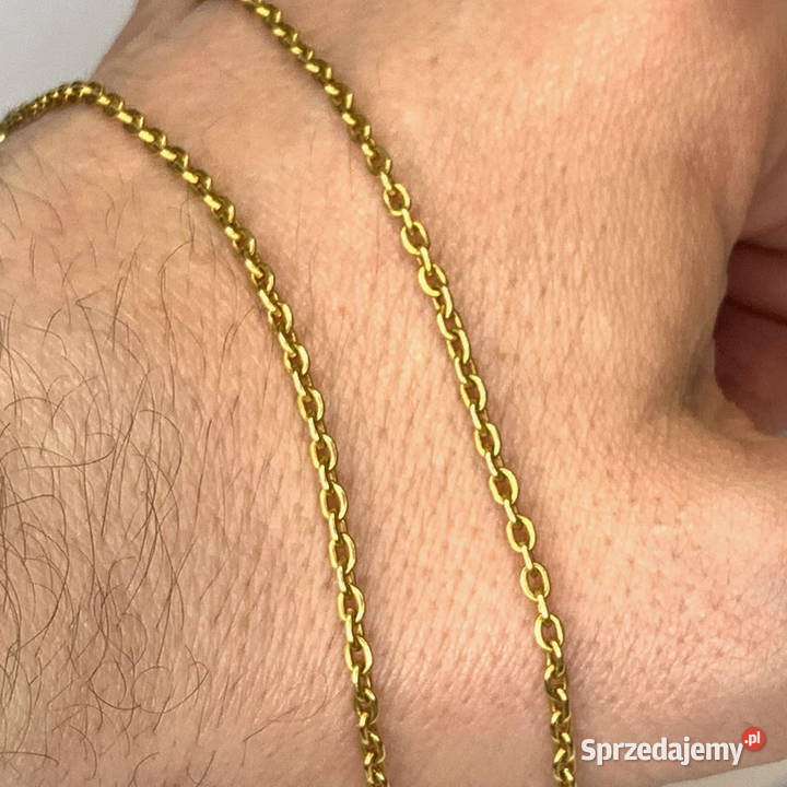 Złoty ŁAŃCUSZEK damski 585 14K OKRĄGŁY ANKIER 51 złote Warszawa sprzedam