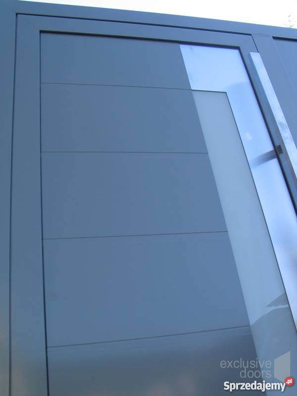 Nowoczesne drzwi aluminiowe wejściowe exclusive sprzedam