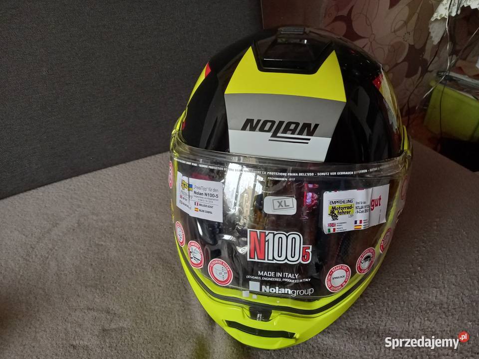Sprzedam kask szczękowy nolan xl Motoryzacja sprzedam