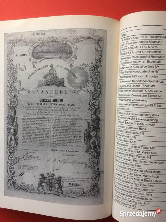 2854 Historyczne Papiery Wartościowe zachodniopomorskie Szczecin