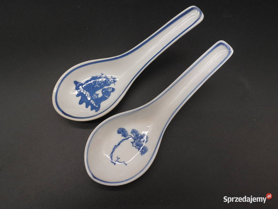 Chińskie porcelanowe łyżki 2 Raszków