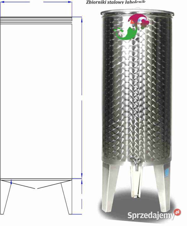 Zbiornik 100l na wino nalewkę sok Pławna Dolna