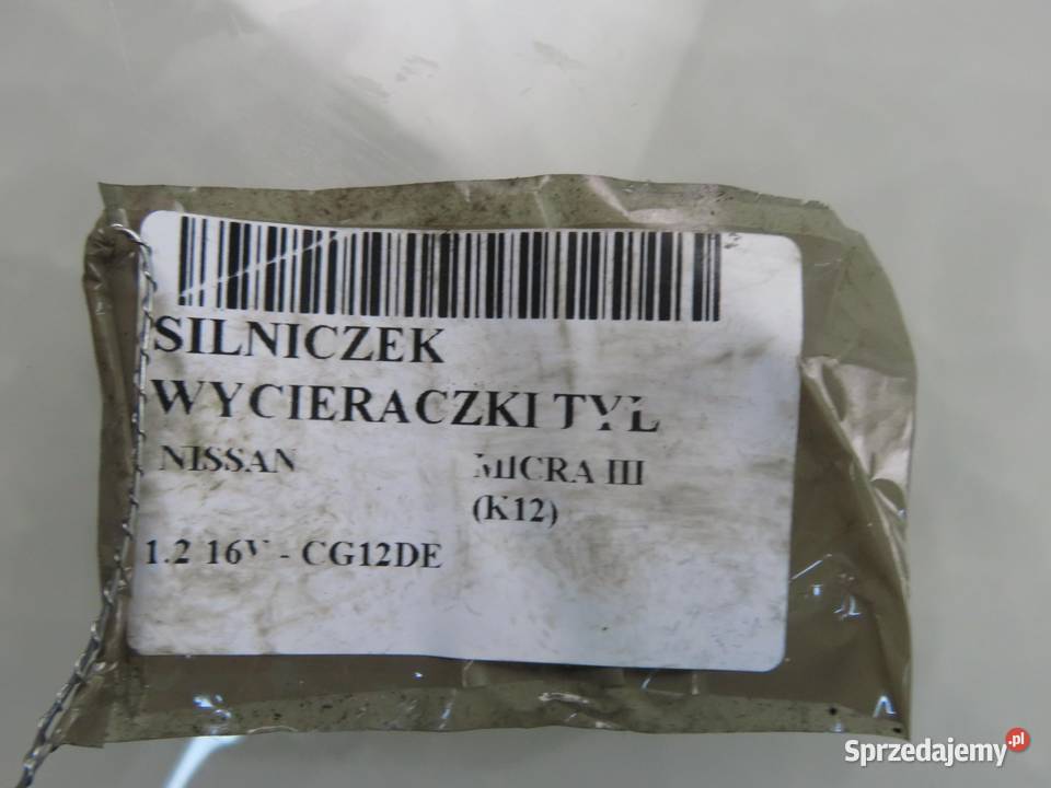 SILNICZEK WYCIERACZKI TYŁ NISSAN MICRA III K12 sprzedam