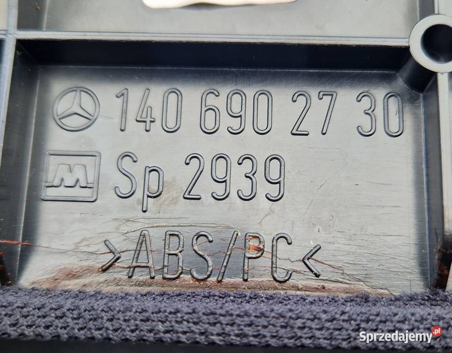 MERCEDES W140 C140 CL COUPE półka tył tylna ze Bydgoszcz