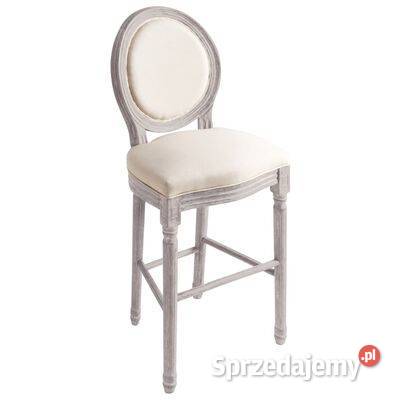 vidaXL Stołki barowe 2 białe len245351 Warszawa