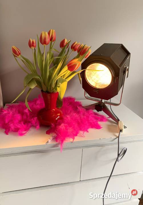 Stara Lampa teatralna PRL loft Poznań sprzedam