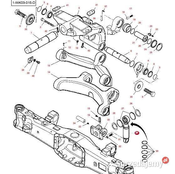 Siłownik hydrauliczny 7700160101 amortyzacji Wilkowo