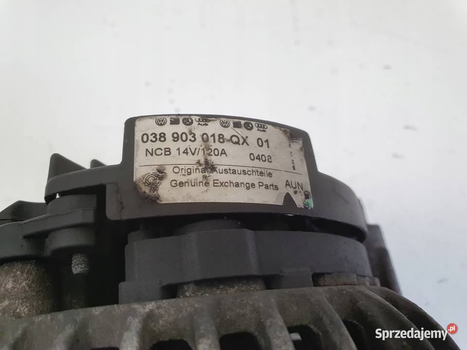 ALTERNATOR Vw Golf V Jetta Audi A3 19 TDI Bosch osobowe Układ elektryczny silnika Chełm