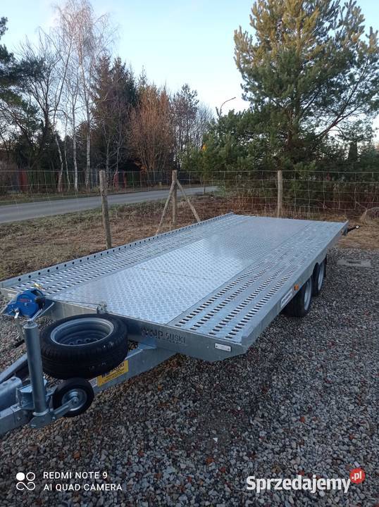 Wynajem Laweta 5x2m 2500 dmc platforma przyczepa Dys
