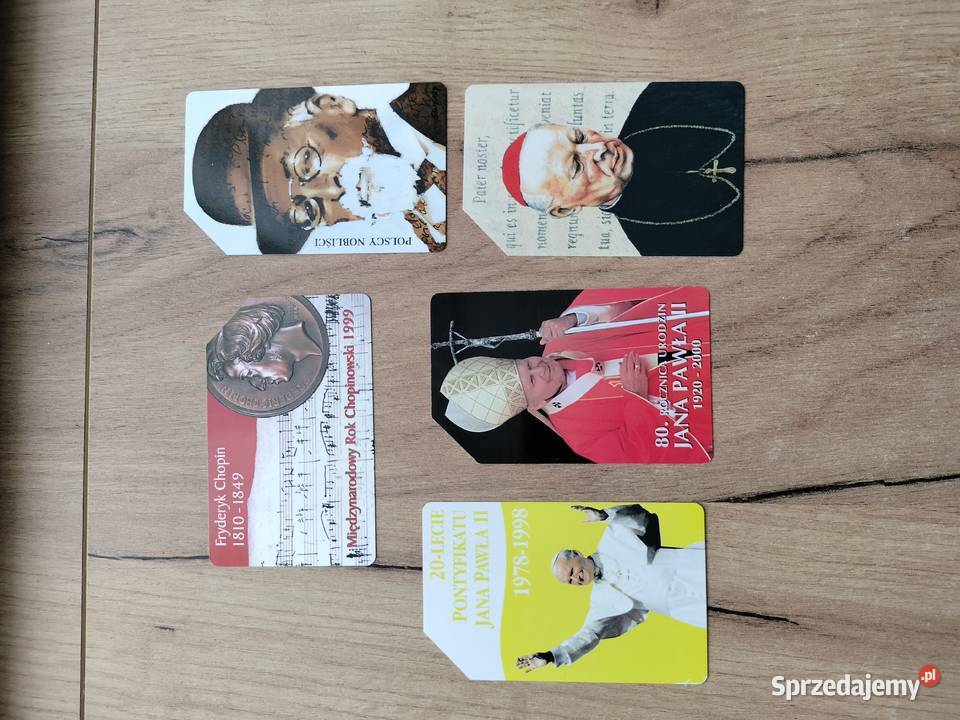 Karty telefoniczne PapieżChopin nobliści 2 Choszczno
