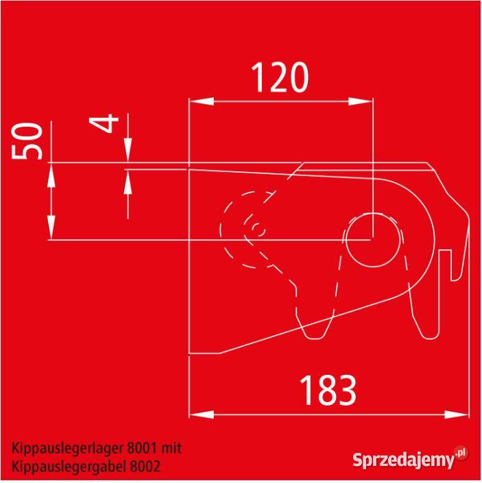 Widełki do przegubu 8002 fi 35mm Przysieka Polska