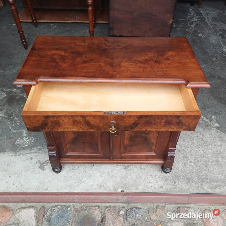 Komoda eklektyczna orzech czeczot renowacji