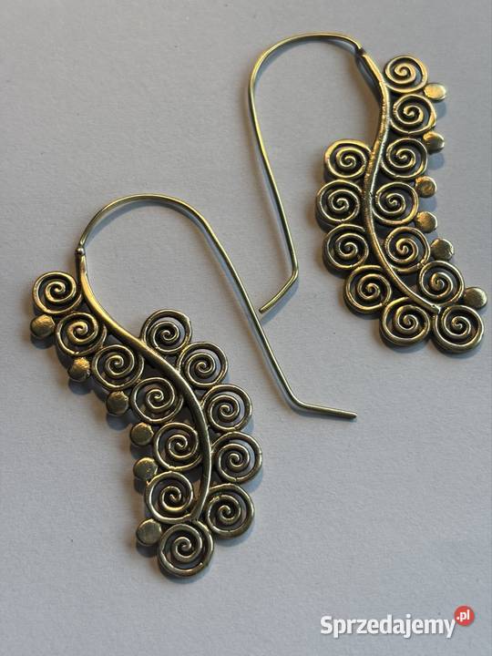 Kolczyki Boho spiralne