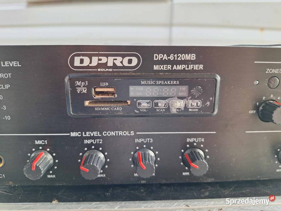 Wzmacniacz PA 100V strefowy DJPRO DP6120MB zachodniopomorskie sprzedam