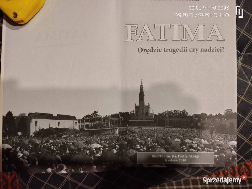 Książka Fatima Orędzie tragedii czy nadziei Leszno sprzedam