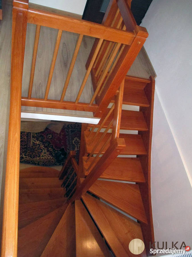 Schody drewniane wycinane CNC Buk Dąb Jesion wewnętrzne