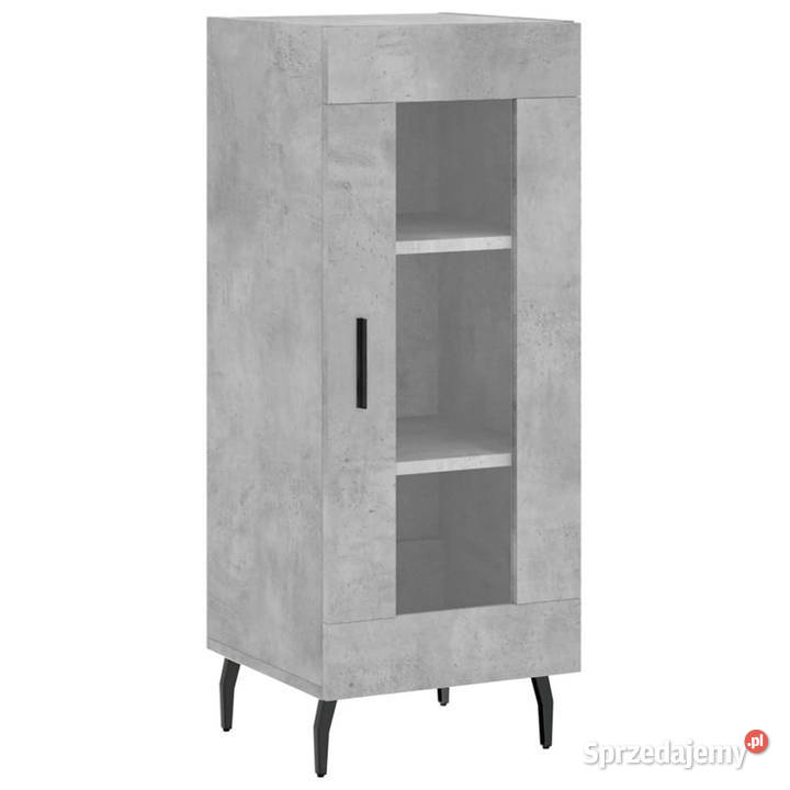 Wysoka szafka szarość betonu 345x34x180 Warszawa