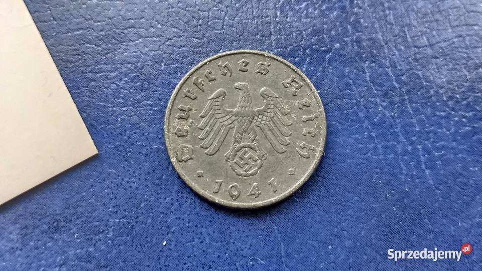 Stare monety 5 pfennig 1941 A Niemcy podkarpackie