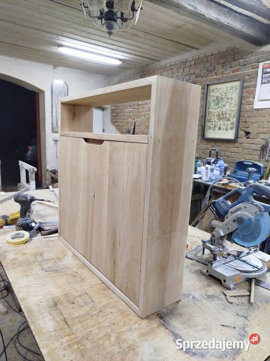 Biurko wiszące z litego drewna dębowego Postolice sprzedam