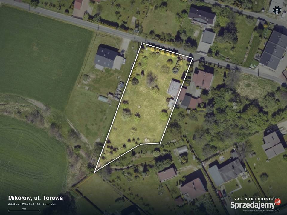 Działka na sprzedaż Mikołów 1110 m
