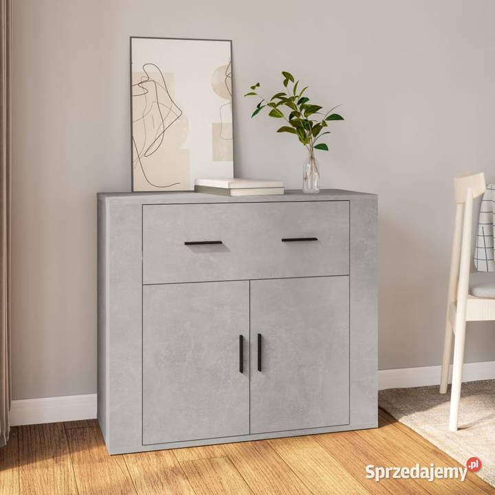 Szafka szarość betonu 80x33x70 materiał mazowieckie Warszawa