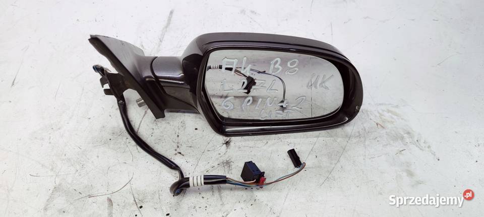 LUSTERKO PRAWE AUDI A4 B8 LIFT LZ7L 62 PIN UK Przystajń