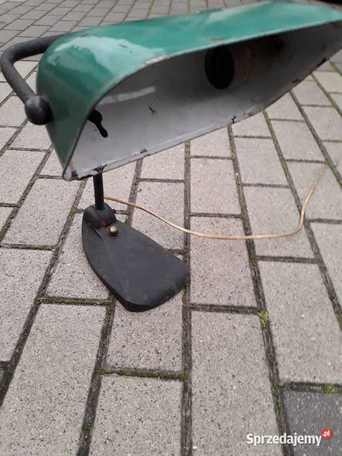 Lampa bankierska bauhaus art deco loft Warszawa