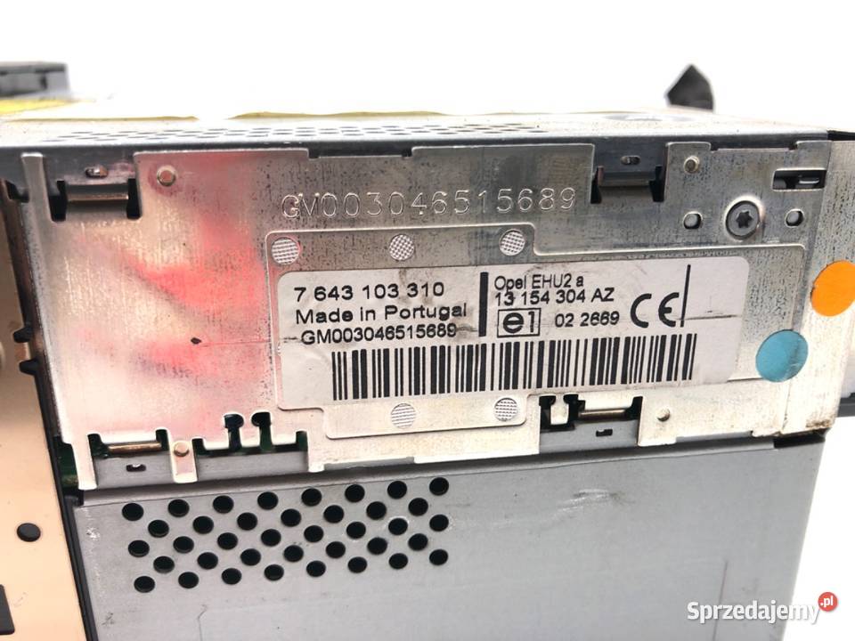 RADIO OPEL ASTRA H 13154304 0414 ODTWARZACZ osobowe
