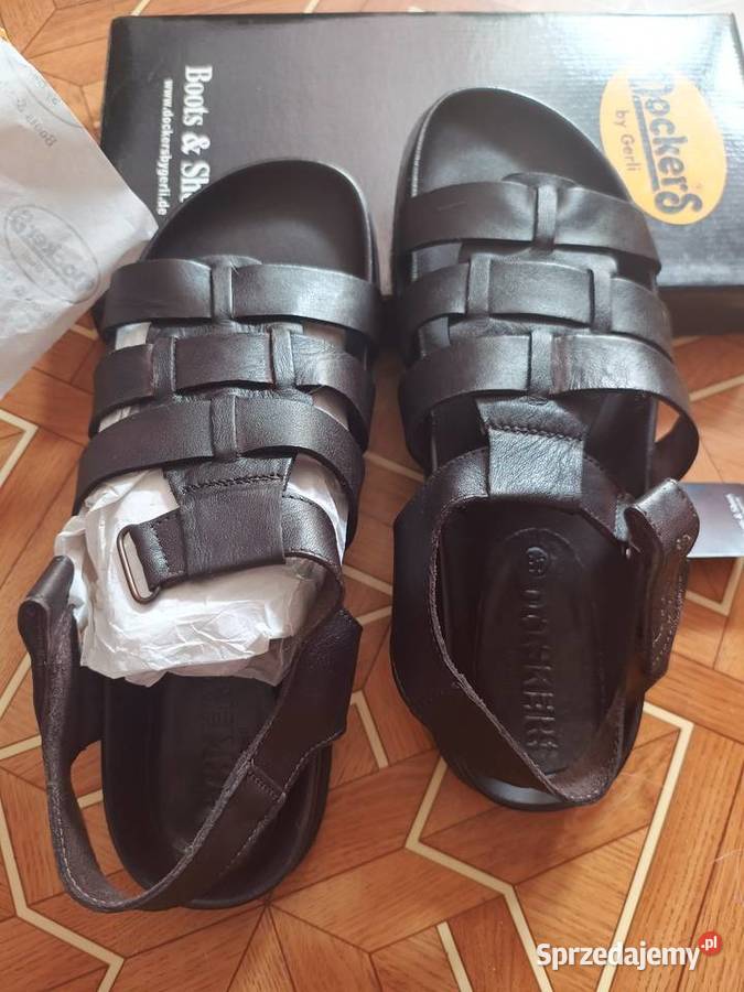 Sandały męskie Dockers Skóra Rozmiar 46 brązowy/beżowy Legnica