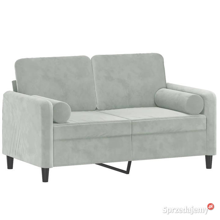 2osobowa sofa z poduszkami jasnoszara 120 Warszawa