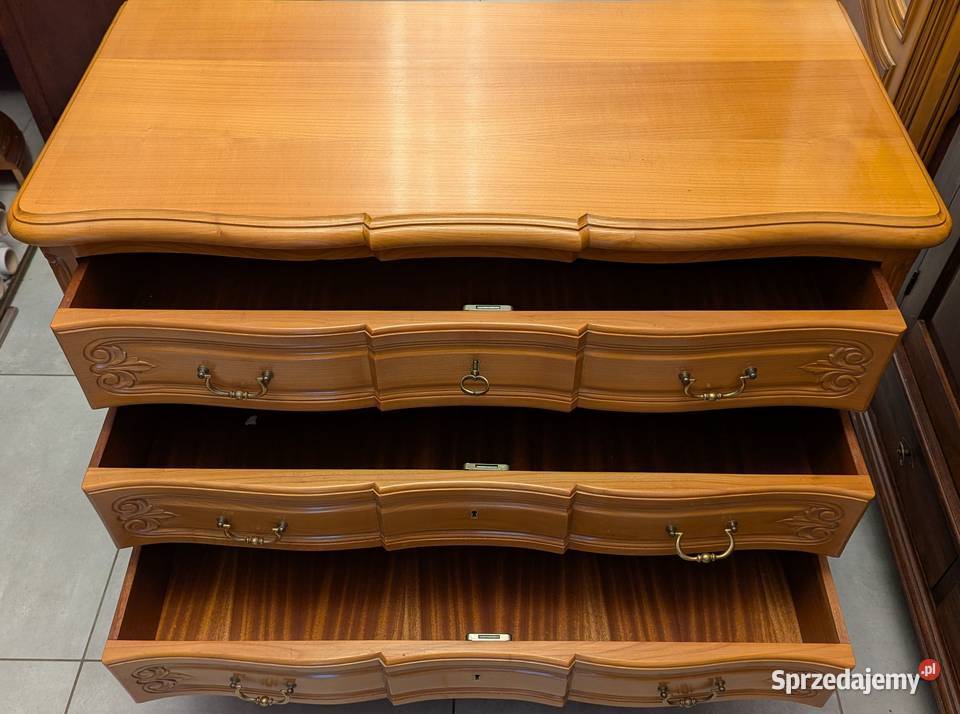 Piękna komoda ludwikowska czereśniasklep Dąbrowa Dąbrowa Górnicza sprzedam