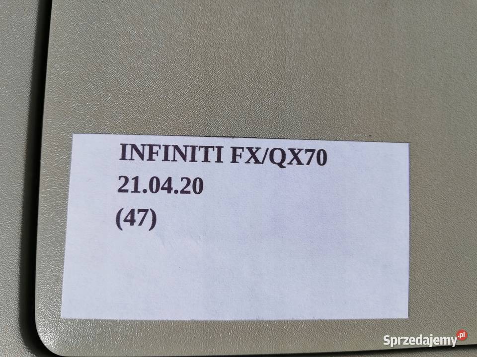 PODSUFITKA PODSUFITÓWKA INFINITI QX70 FX35 FX37 Nowy Tomyśl