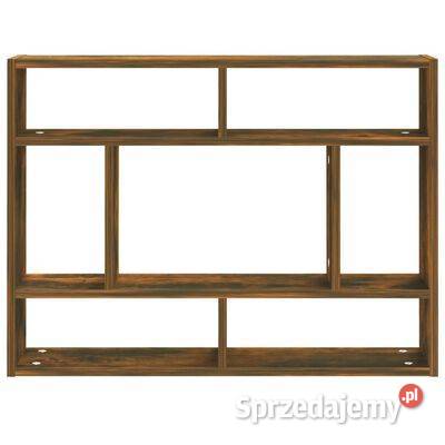 vidaXL Półka ścienna przydymiony dąb 75x16x55