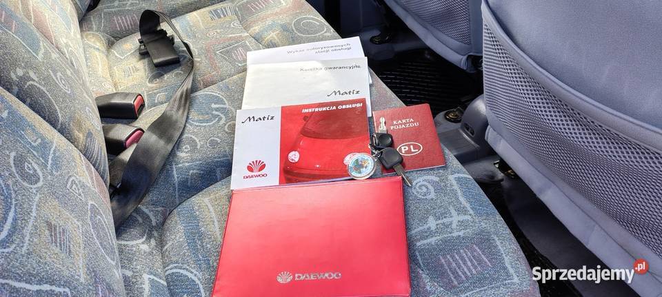 KLASYK Daewoo Matiz czarne tablice jedno Wałdowo Szlacheckie sprzedam