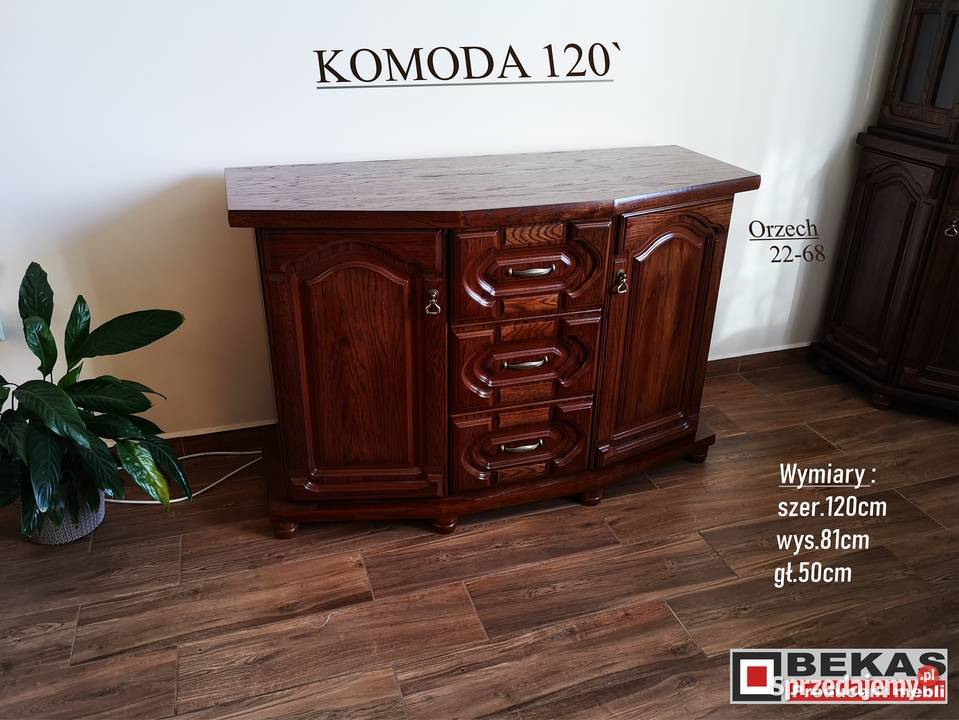 Stylowa Komoda 120 NOWA Włoski Orzech BEKAS Sarbinowo