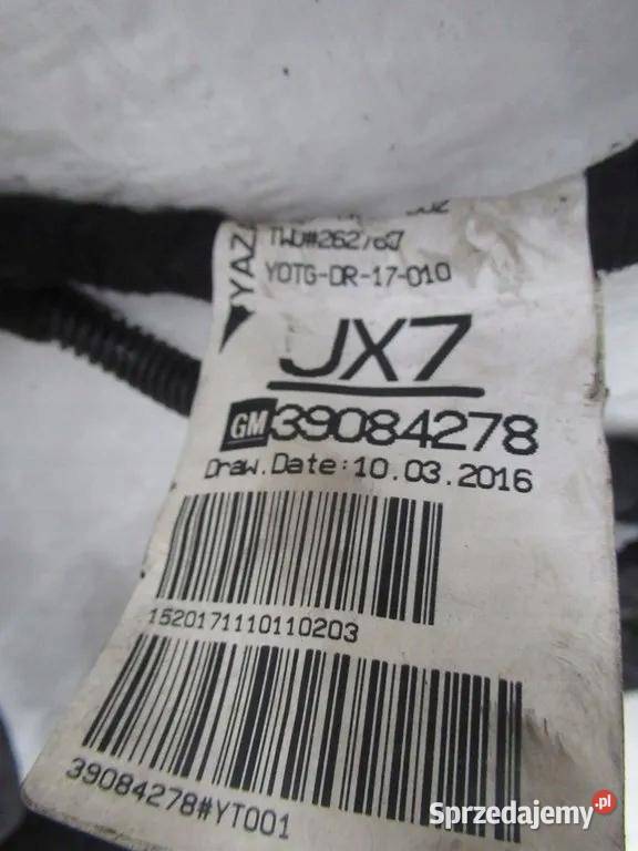 WIĄZKA SILNIKA OPEL ASTRA K 16 CDTI 39084278 osobowe kujawsko-pomorskie